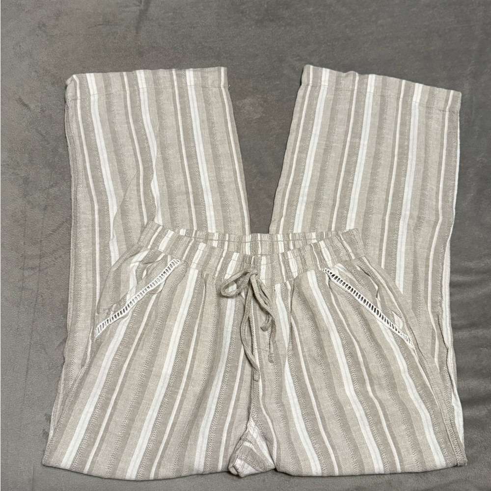 Wide leg Striped Pants size M - Picture 4 of 5